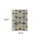 3' X 5' Stone Purple And Green Oriental Area Rug