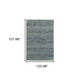 10' X 13' Blue and Gray Power Loom Area Rug