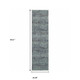 8' Blue And Gray Runner Rug
