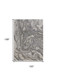 10' X 13' Gray Ivory And Silver Abstract Area Rug