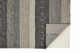 10' X 13' Gray Black And Taupe Wool Striped Hand Woven Area Rug