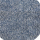 6' Indigo And Ivory Abstract Hand Woven Round Rug