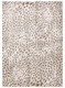 2' X 3' Brown And Ivory Abstract Stain Resistant Area Rug