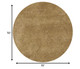 6' Gold Hand Woven Round Rug