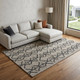 10' X 13' Black And Taupe Wool Geometric Hand Tufted Area Rug