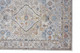 4' X 6' Blue and Gray Floral Area Rug