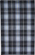 8' X 10' Black Blue And White Abstract Hand Woven Stain Resistant Area Rug