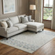 10' X 13' Ivory and Blue Geometric Hand Knotted Area Rug