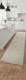 8' Ivory Tan And Gray Geometric Hand Knotted Runner Rug