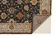4' X 6' Black And Gold Wool Oriental Hand Knotted Area Rug With Fringe