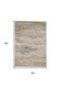 5' X 8' Gold Gray And Ivory Abstract Area Rug