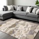 13' X 20' Ivory Brown And Gray Abstract Area Rug