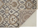 2' X 3' Gray and Ivory Wool Floral Hand Knotted Area Rug
