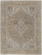 8' X 10' Brown And Ivory Medallion Distressed Area Rug