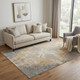 5' X 8' Tan And Gray Medallion Area Rug