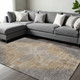 8' X 10' Tan And Gray Medallion Area Rug