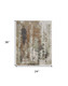 2' X 3' Beige Bronze And Black Abstract Area Rug