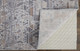 2' X 3' Blue Gray And Orange Abstract Distressed Area Rug