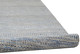 10' Silver And Brown Wool Striped Shag Hand Knotted Runner Rug