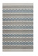5' X 7' Ivory And Blue Abstract Handmade Indoor Outdoor Area Rug