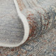 8' X 10' Blue Red And Gray Floral Area Rug