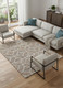 10' X 14' Tan Taupe And Ivory Geometric Power Loom Stain Resistant Area Rug