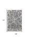 9' X 12' Gray And Ivory Abstract Power Loom Stain Resistant Area Rug