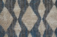 9' X 12' Ivory Gray And Blue Chevron Power Loom Stain Resistant Area Rug