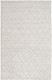 5' X 8' Ivory And Gray Striped Hand Woven Area Rug