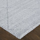 4' X 6' Gray And Silver Striped Hand Woven Area Rug