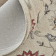 2' X 3' Ivory and Blue Wool Floral Hand Tufted Area Rug