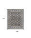 9' X 12' Taupe and Ivory Wool Floral Hand Tufted Area Rug