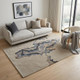 5' X 8' Tan and Brown Wool Abstract Hand Tufted Area Rug