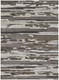 5' X 8' Gray Ivory And Brown Abstract Distressed Area Rug