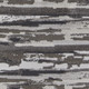 8' Gray Ivory And Brown Abstract Distressed Runner Rug