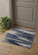 2' X 3' Ivory Blue And Gray Abstract Power Loom Distressed Area Rug