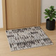 2' X 3' Gray and Ivory Abstract Power Loom Area Rug