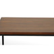 42" Chestnut and Black Solid Wood and Stainless Steel Computer Desk
