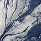 7' X 10' Blue Gray And Ivory Abstract Area Rug