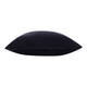 20" Black Cotton Throw Pillow