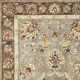 5' X 8' Gray Brown And Ivory New Zealand Lambs Wool Floral Medallion Hand Tufted Area Rug