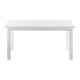 79" White Solid Wood Butterfly Leaf Extending Dining Table