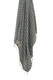 50" X 60" Black And Ivory Chevron Cotton Throw Blanket with Fringe