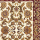 2' X 3' Ivory Red And Orange Floral Medallion Area Rug