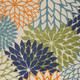 10' X 14' Blue And Green Indoor Outdoor Area Rug