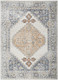 5' X 7' Gray Oriental Power Loom Distressed Washable Area Rug