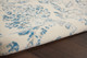 5' X 7' Cream Damask Power Loom Area Rug