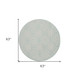 5' Aqua Round Floral Power Loom Area Rug