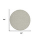 8' Gray Round Power Loom Area Rug