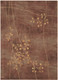 4' X 6' Brown Floral Power Loom Area Rug